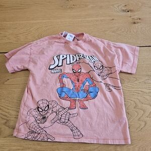 Pink Spider-Man Graphic T-Shirt